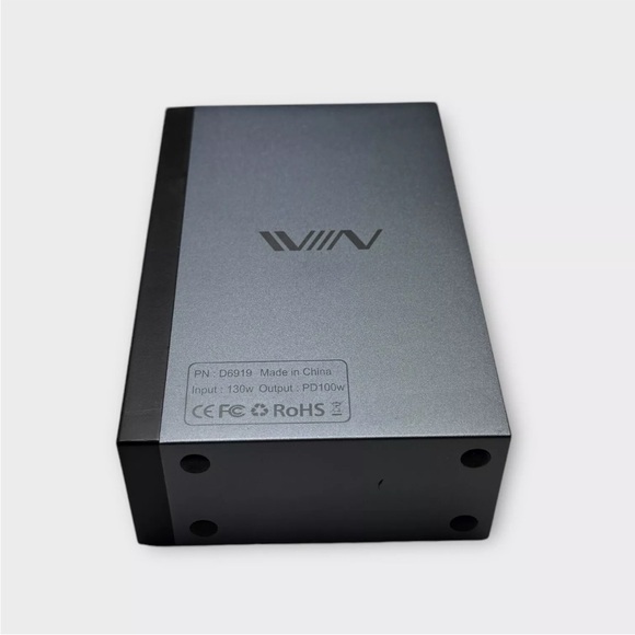 IVIIN 100W USB-C docking station triple 4k display 1 gbps ethernet 3.5mm D6919 - Picture 4 of 15